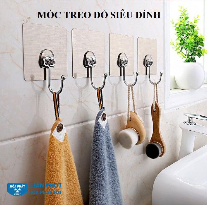 Móc treo quần áo dán tường