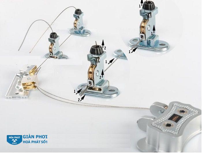 quy trình bước 2 lắp đặt giàn phơi thông minh