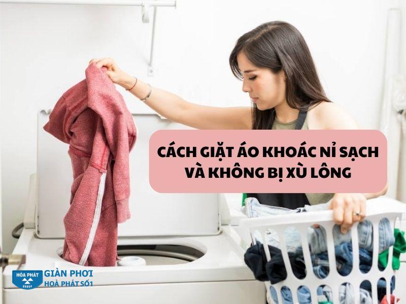 Giặt áo khoác nỉ