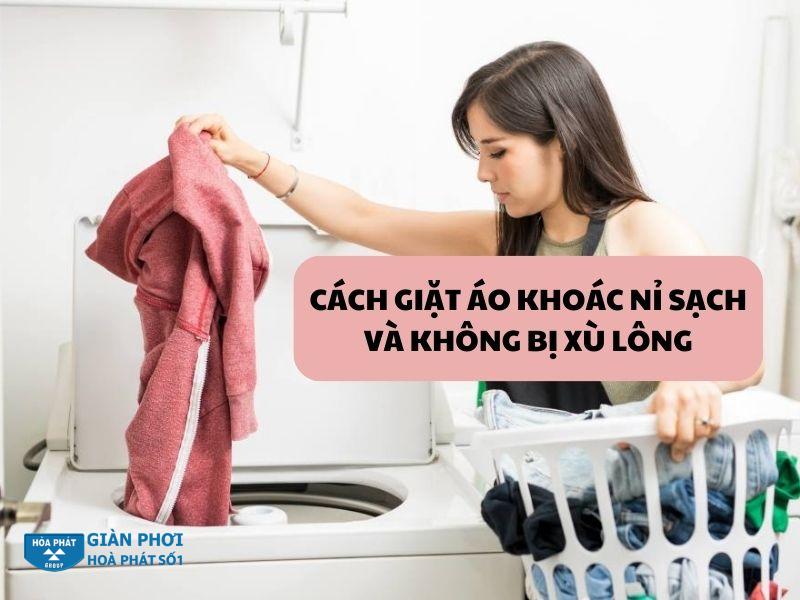 Giặt áo khoác nỉ Giặt áo khoác nỉ
