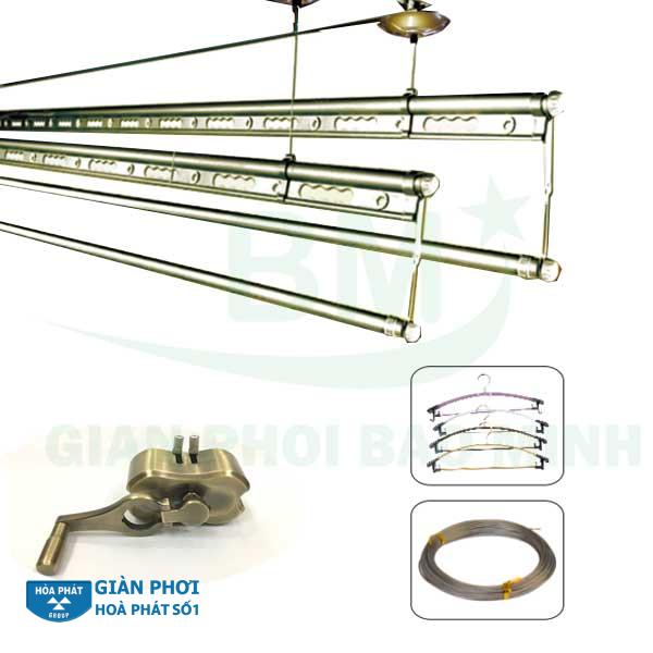 Giàn phơi gắn trần Hoà Phát S900